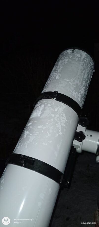 war richtig frisch der Abend bei -9 Grad