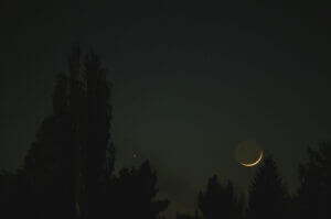 Mond und Venus 2012