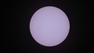 Die Sonne im Weißlicht fokal mit LUMIX G570